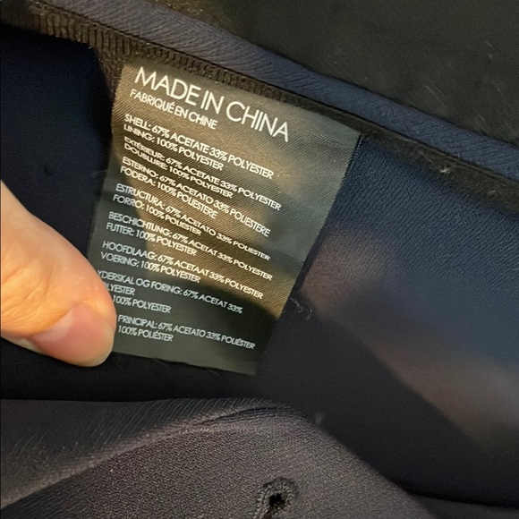 Club Monaco Blue Tailored Blazer Suit Jacket - Picture 5 of 7